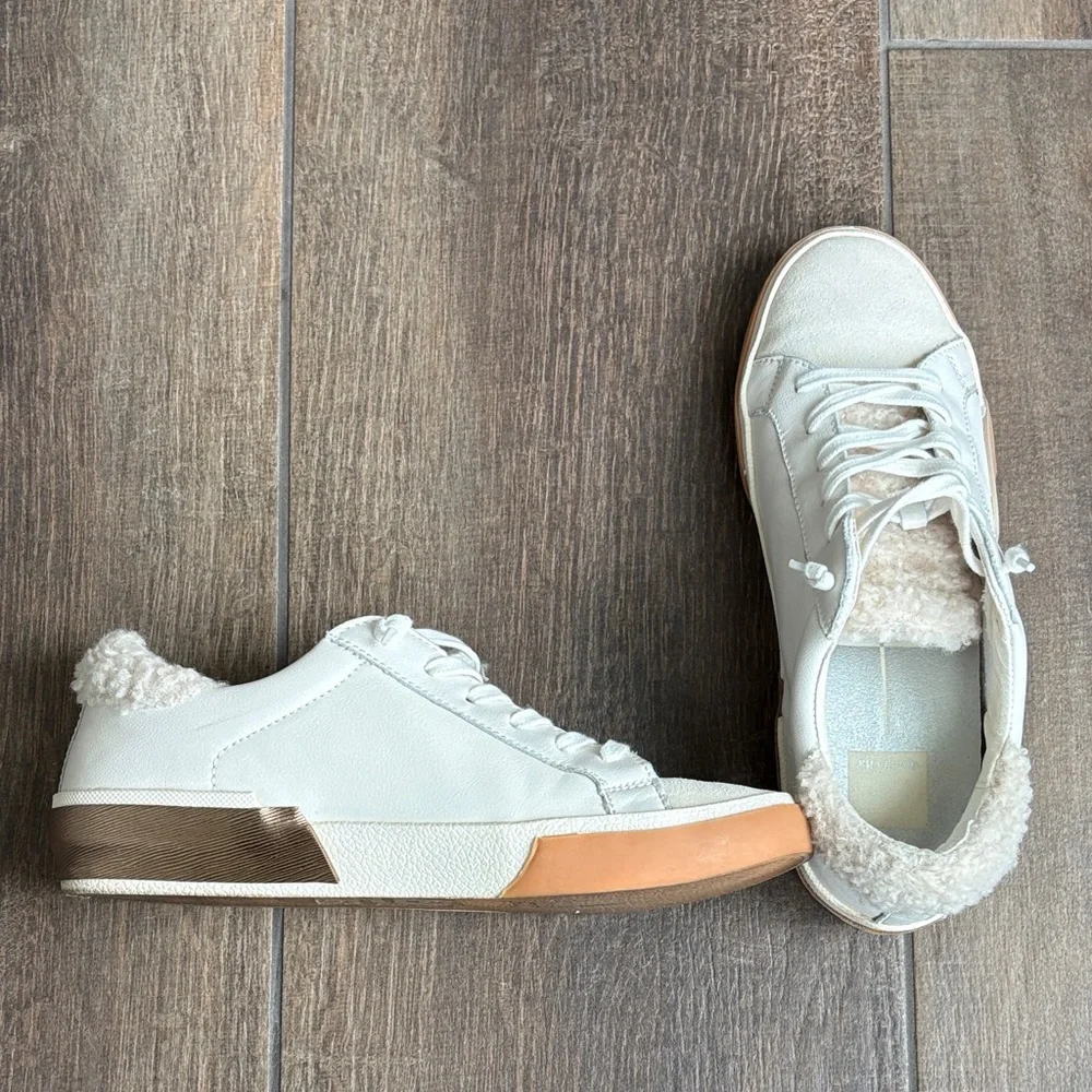 Dolce Vita Cream and Tan Sneakers - Picture 10 of 11